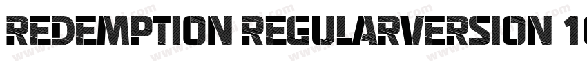 Redemption RegularVersion 1000字体转换